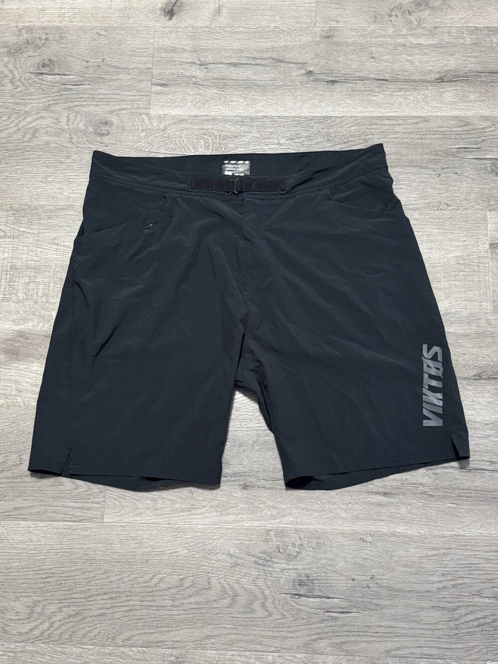 Viktos Shorts Men 40 Black Performance Gymswym 2 Training Tactical Stretch Belt